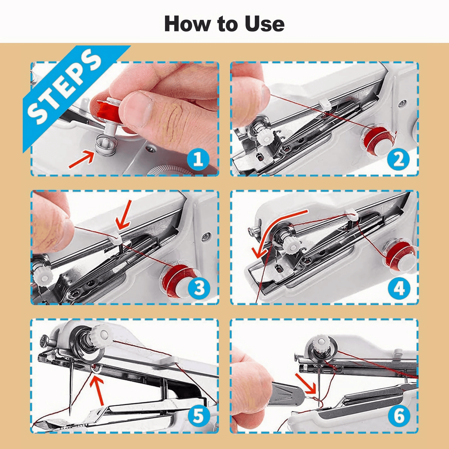 Electric Handy Stitch Mini Hand Sewing Machine