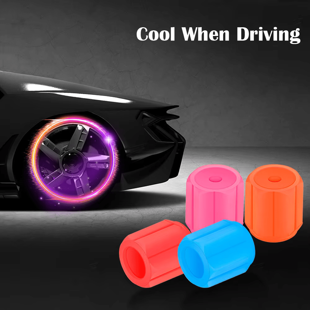 Plastic Tyre Valve Cap (PACK OF 4)