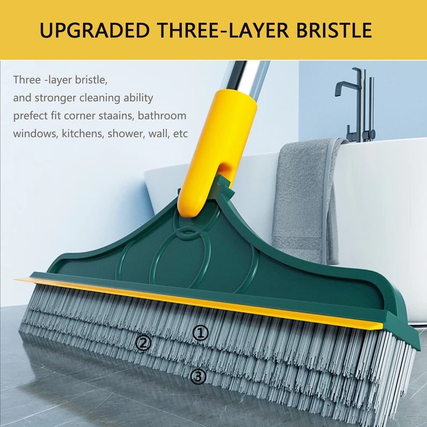 120° Rotating 2 In 1 Cleaning Brush