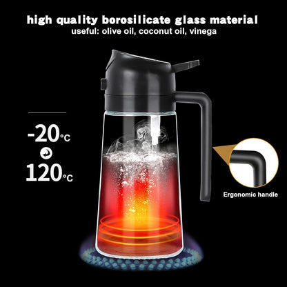 2-in-1 Oil Sprayer Bottle for Kitchen