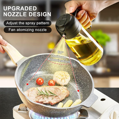 2-in-1 Oil Sprayer Bottle for Kitchen