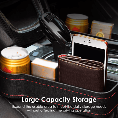 Car Console Side Storage Box, Seat Gap Filler (2 Pcs)