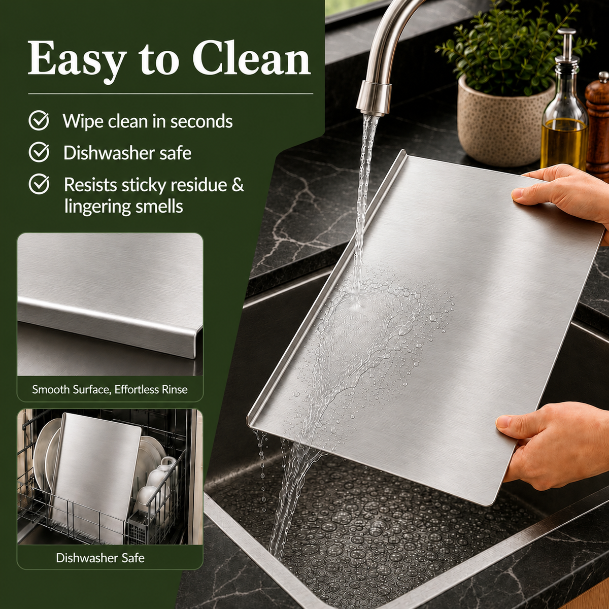Stainless Steel Chopping Board Big Size