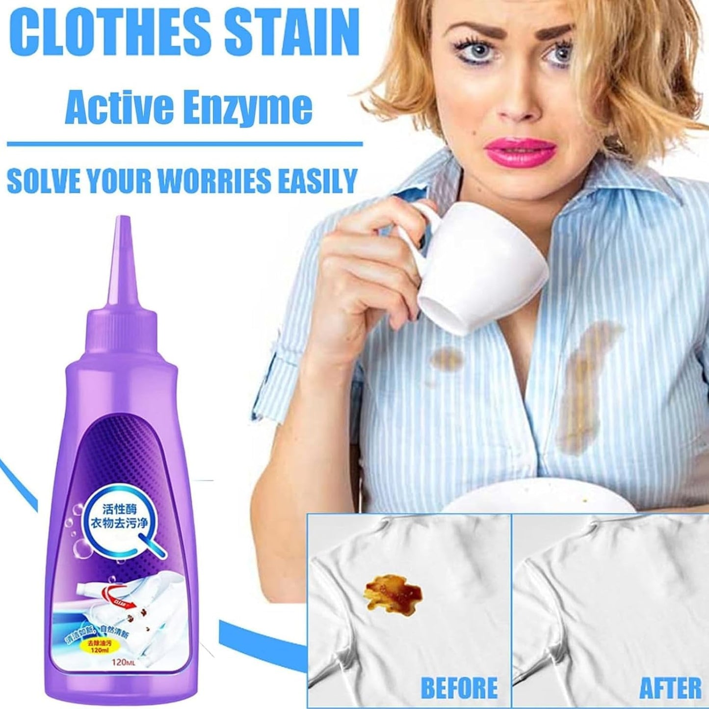 Cloth Stain Remover Detergent (Pack of 2)