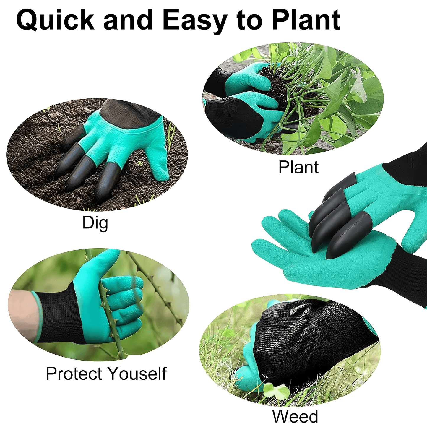 Garden Gloves with Claws For Gardening