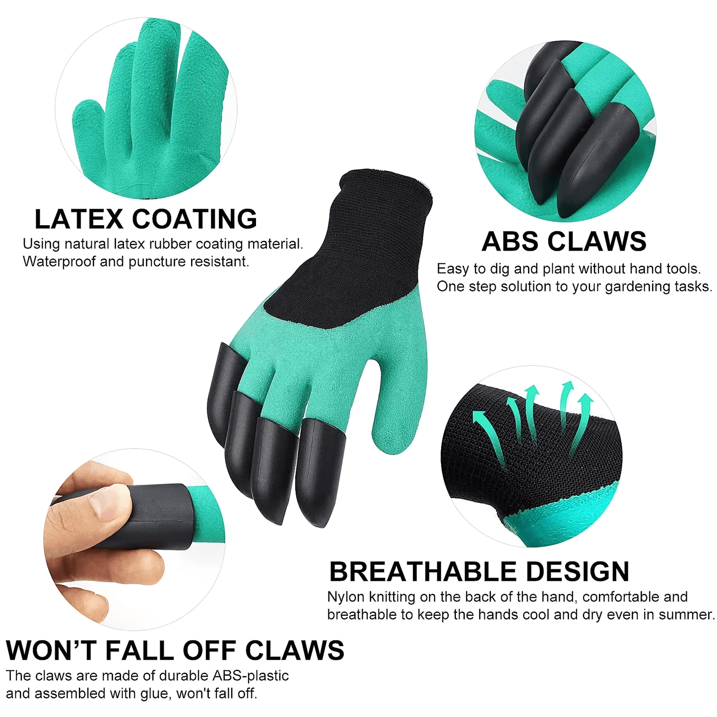 Garden Gloves with Claws For Gardening