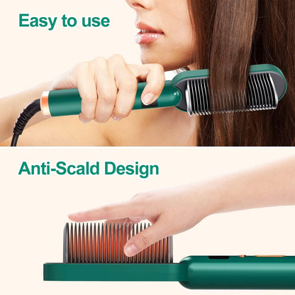 Heating Straight Hair Straightener Comb for Women
