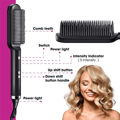 Heating Straight Hair Straightener Comb for Women