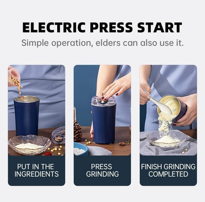 Mini Electric Grinder For Coffee, Spices and More