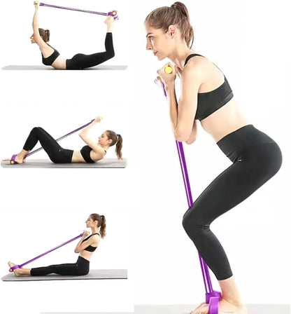 6-Tube Elastic Yoga Pedal Puller Resistance Band