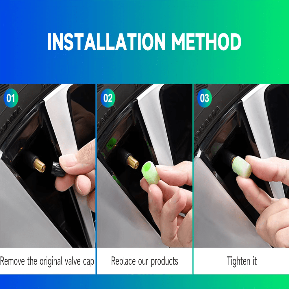 Plastic Tyre Valve Cap (PACK OF 4)