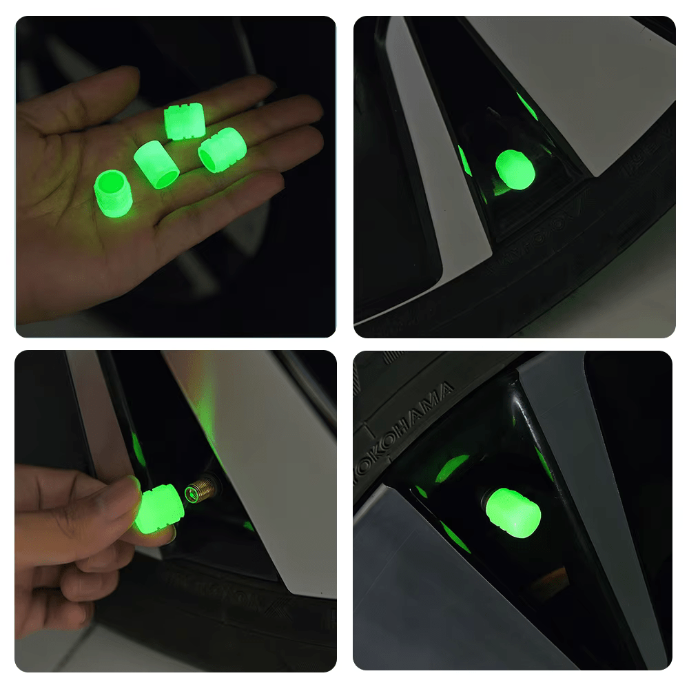 Plastic Tyre Valve Cap (PACK OF 4)