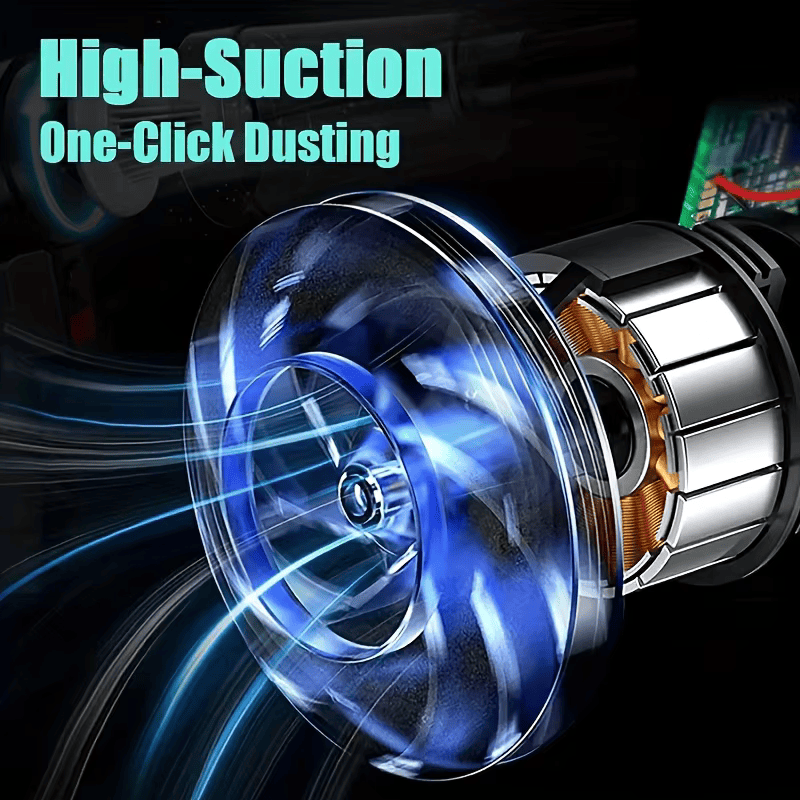 2 in 1 Portable Mini Car Vacuum Cleaner