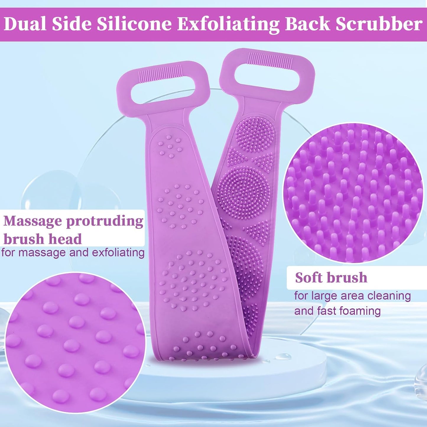 Silicone Body Back Scrubber For Men/Women