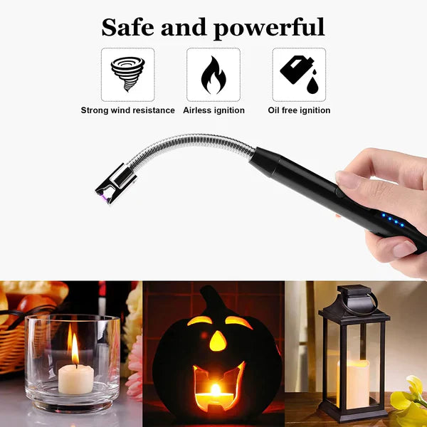 USB Electric Gas Lighter For Candles & More Fireworks