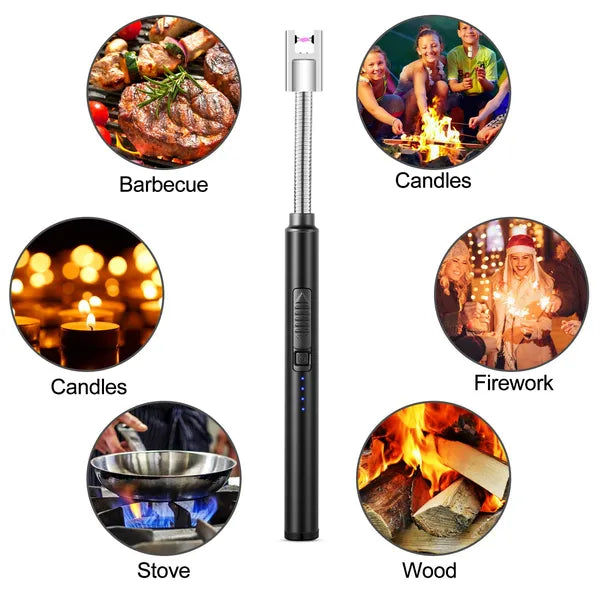 USB Electric Gas Lighter For Candles & More Fireworks