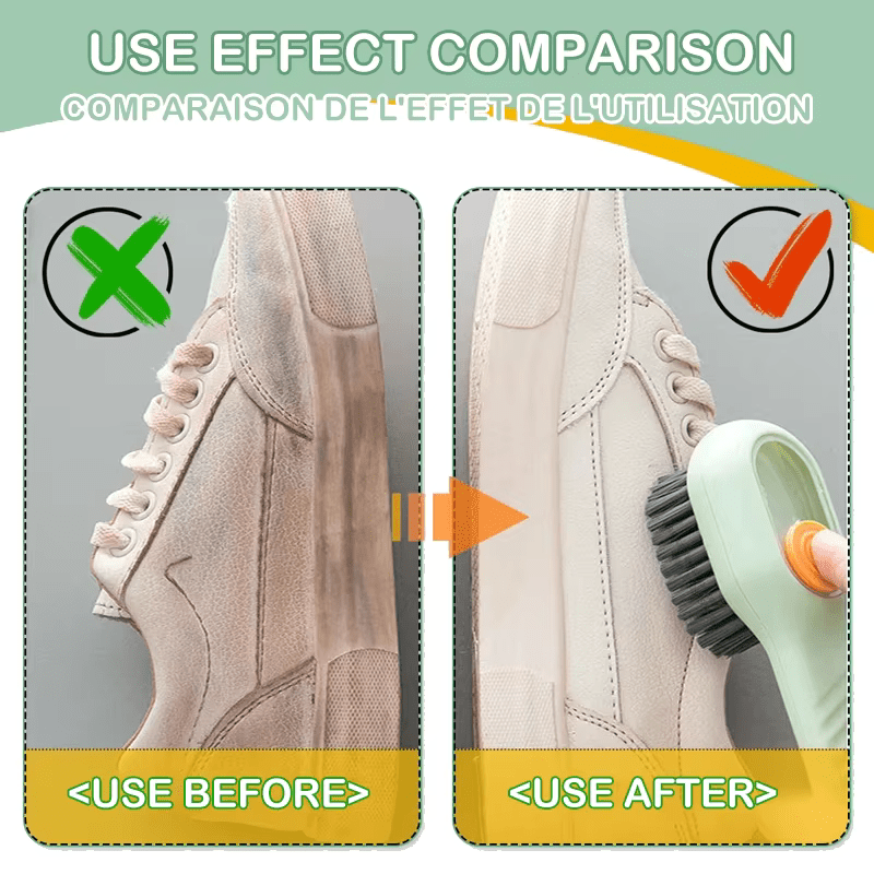 Shoe Cleaning Brush With Soap Dispenser